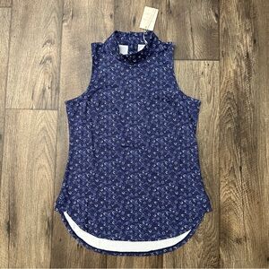 Peter Millar Sleeveless Sun Protect UPF 50+ Top Women’s Size XS Navy Blue